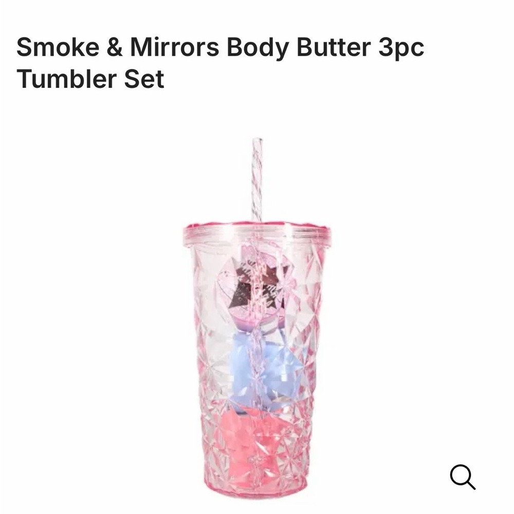 Pink Tumbler with Body Butter Set